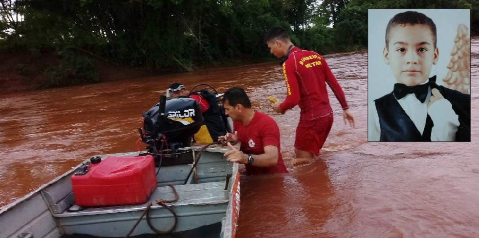 Corpo de Bombeiros encontra corpo de criança a 30 km do local do acidente