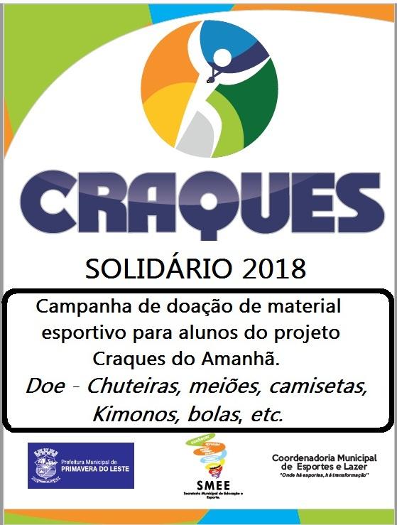 Craques Solidários – mais uma iniciativa brilhante