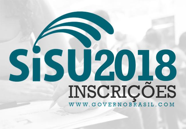 Inscrições no Sisu do segundo semestre de 2018 têm início nesta terça-feira