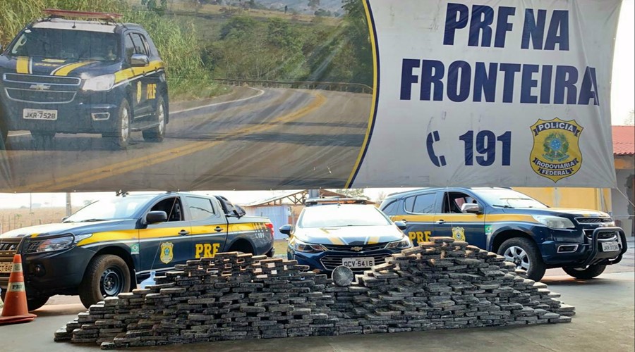 PRF de Mato Grosso apreende mais de 1.200 kg de cocaína