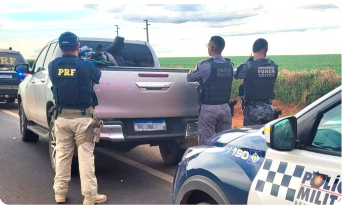 Caminhonete furtada em Cuiabá é recuperada na BR-163 em Nova Mutum
