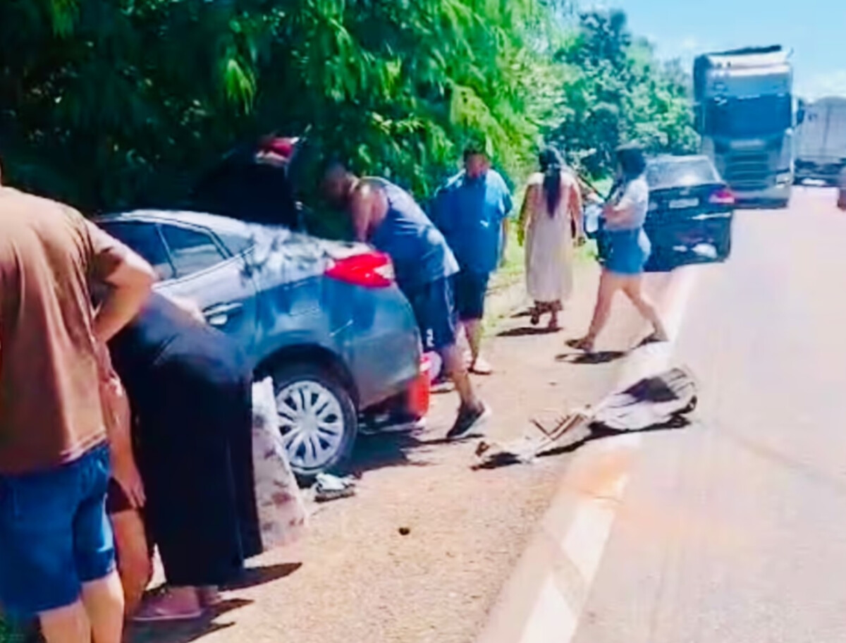 Grave colisão na BR-174 mobiliza Bombeiros e deixa várias vítimas