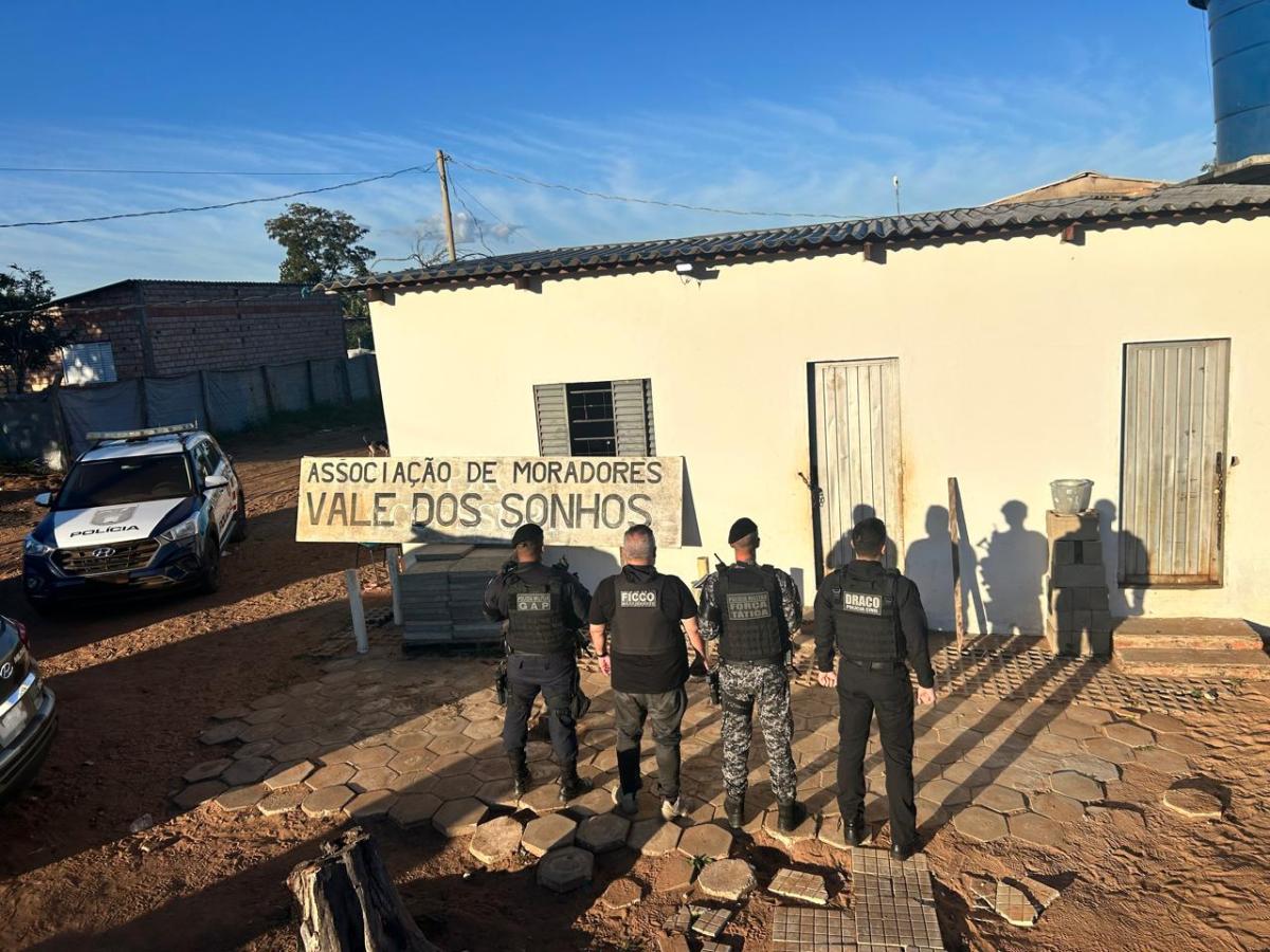 Operação policial combate avanço de Facção criminosa sobre associação comunitária na região distrito Nova Poxoréu