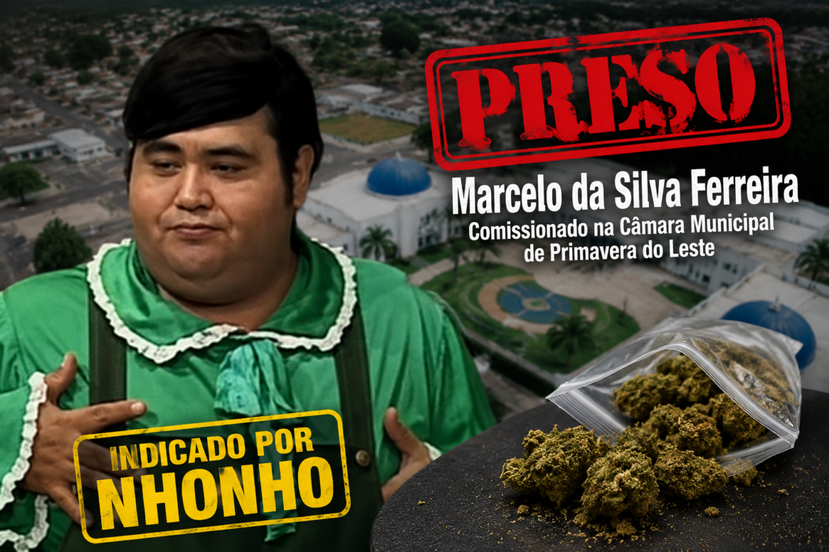 Indicado de Nhonho na Câmara de Primavera do Leste é preso suspeito de tráfico de drogas